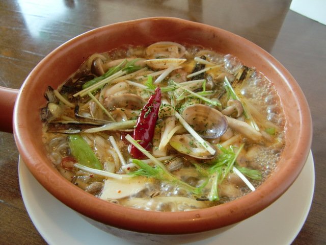 アサリ・キノコ♪旬の野菜のスープパスタ♪