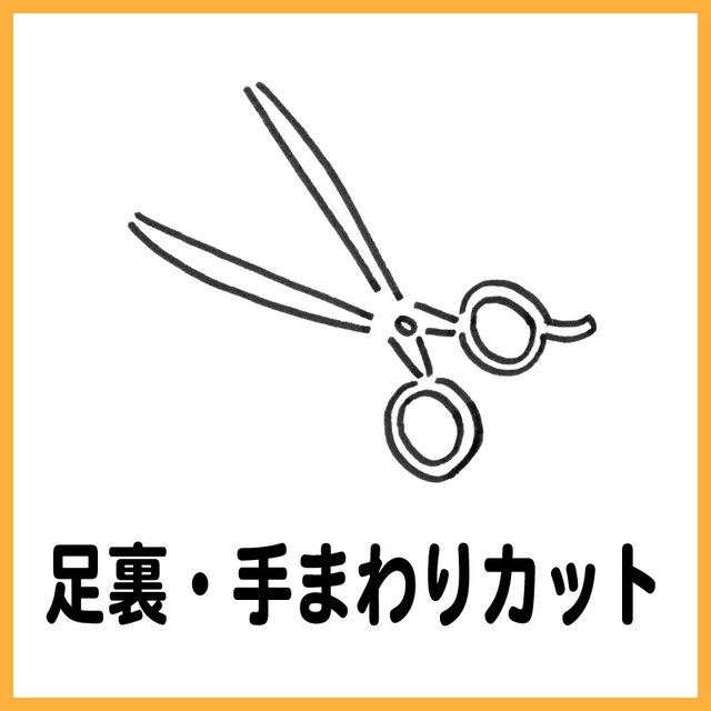 足裏・手まわりカット