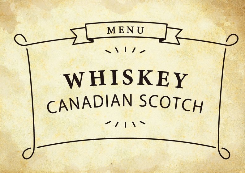 CANADIAN SCOTCH