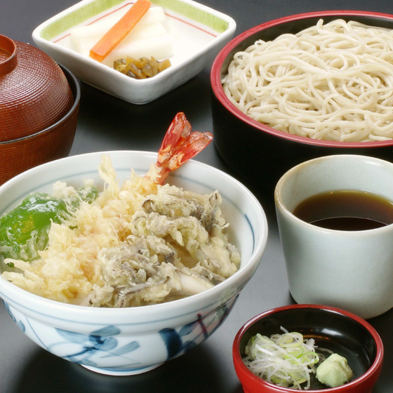 海老舞茸天丼セット