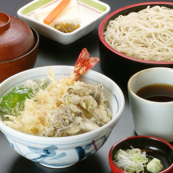 海老舞茸天丼セット