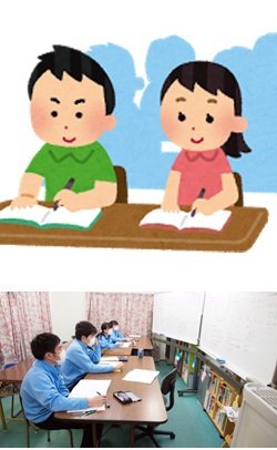 生徒ひとりひとりに目が届く少人数体制の教室