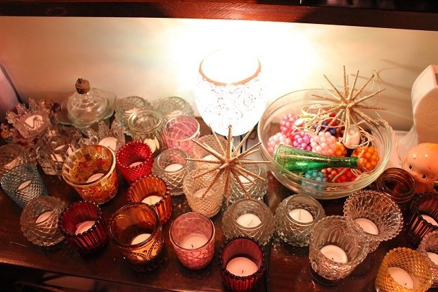 キャンドルでぐっと雰囲気を盛り上げます。