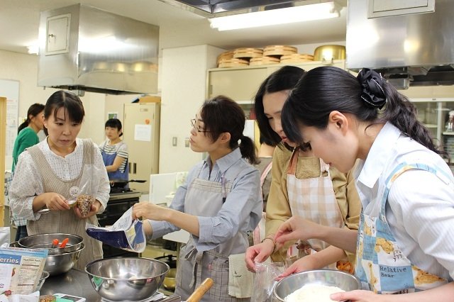 先生が教えてくれるレシピもいただけます。