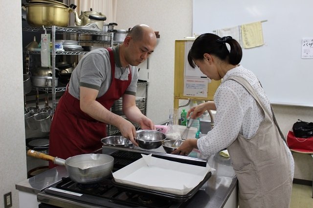 みんなと一緒だと効率よく作業ができます。