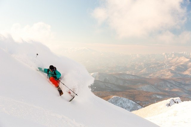 裏磐梯の北斜面にあるコースは雪質最高！！
