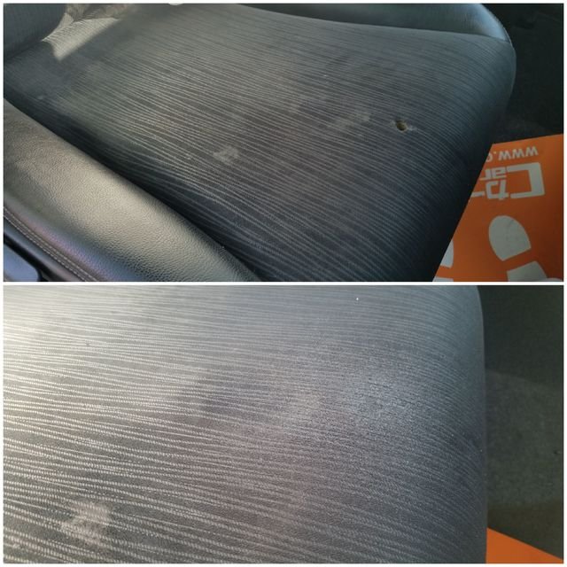 シート焦げ穴リペア