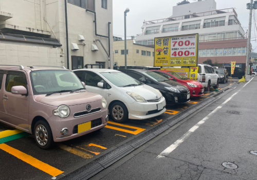 福島市上町にある駐車場です