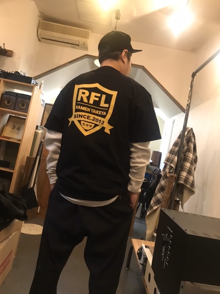 Mサイズ Rfl らぁめん フォー ライフ Tシャツ らぁめんたけやオリジナルtシャツ らぁめんに込めた思いを形にしました