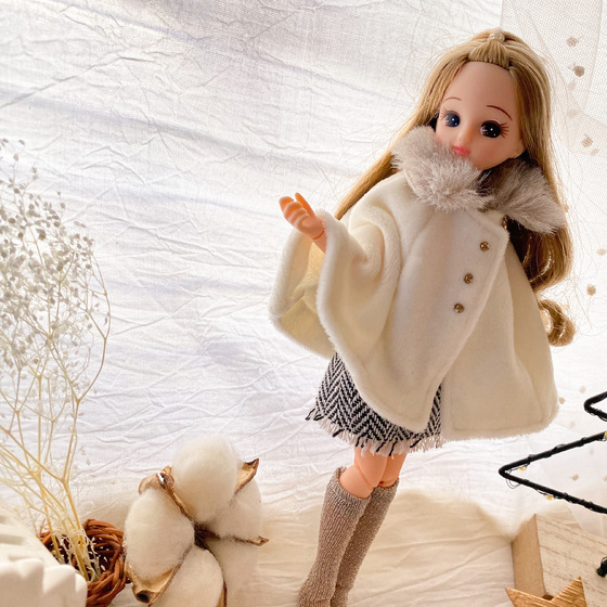 106※ブライスアウトフィット※1/6ドール※冬服※青のあったか
