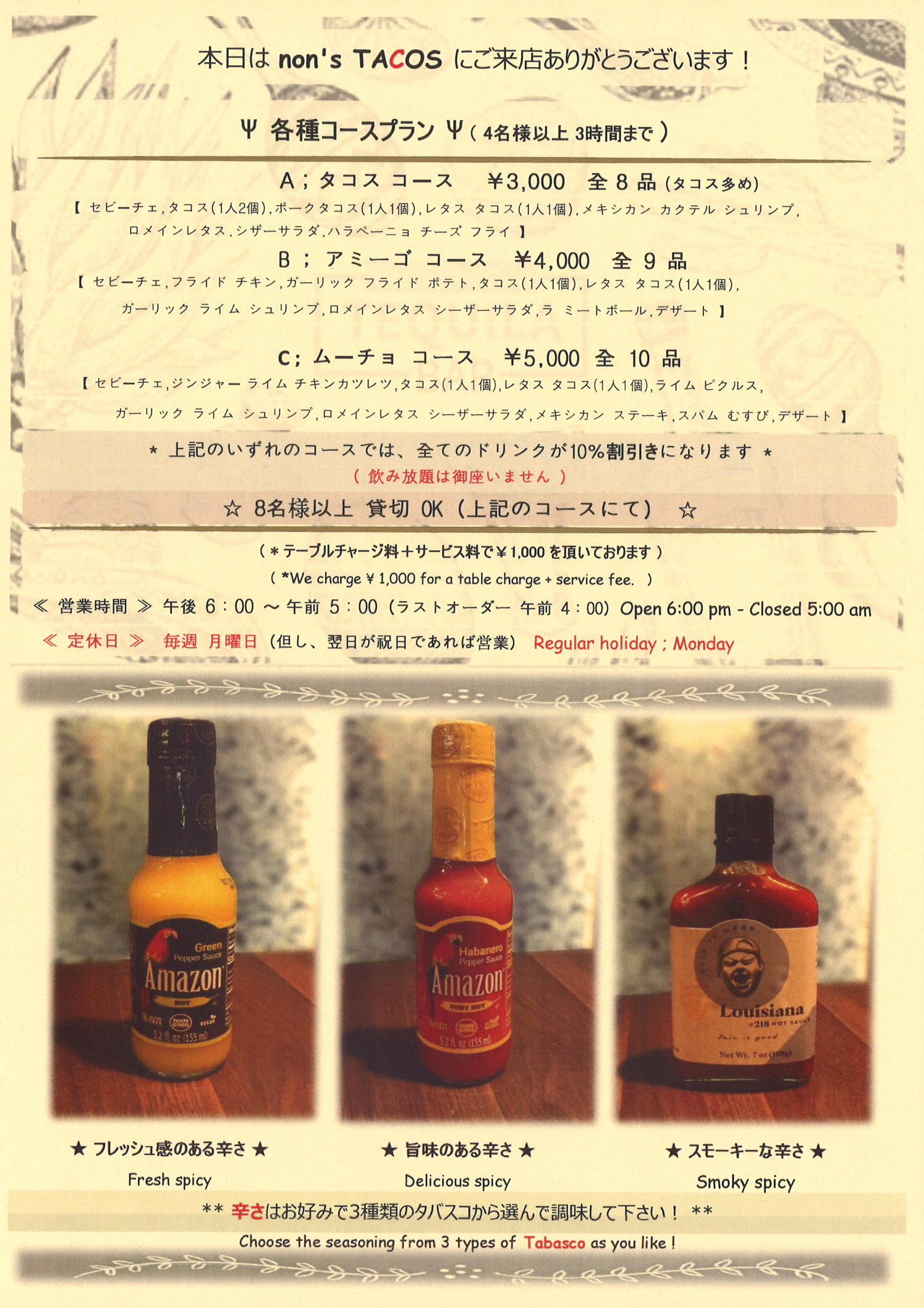 宴会内容