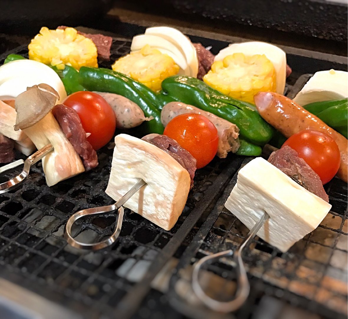 夏のbbq串限定5本 17 07 29 いろ鶏 いろどり 福島市 焼き鳥 居酒屋 やきとり 出前 夏のbbq串限定5本 17 07 29 いろ鶏 いろどり 福島市 焼き鳥 居酒屋 やきとり 出前