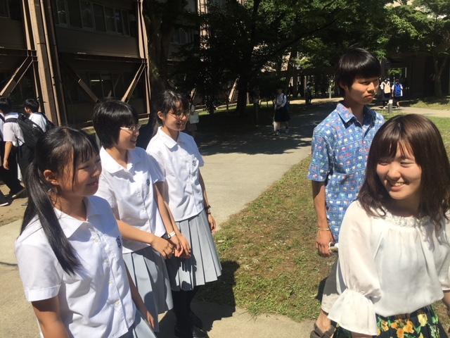 特進コース１年生が東北大学オープンキャンパスに参加しました 18 08 01 福島の中高一貫教育なら福島成蹊中学校 高等学校 福島市 私立中学校 高等学校