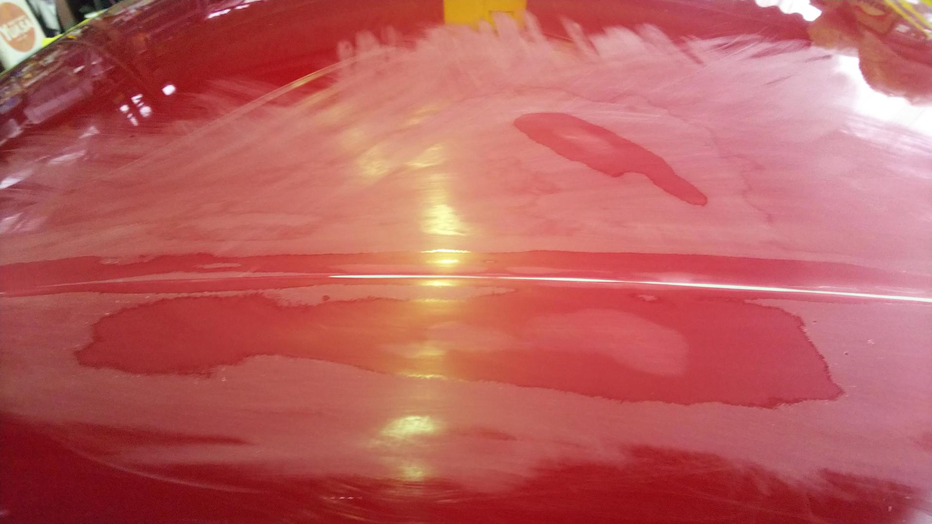 作業風景です ルーフ クリヤ 剥がれ修理一例 19 10 15 大森ボデー自動車修理工場 福島市 板金 塗装 ロードサービス ボディ コーティング 代車サービス