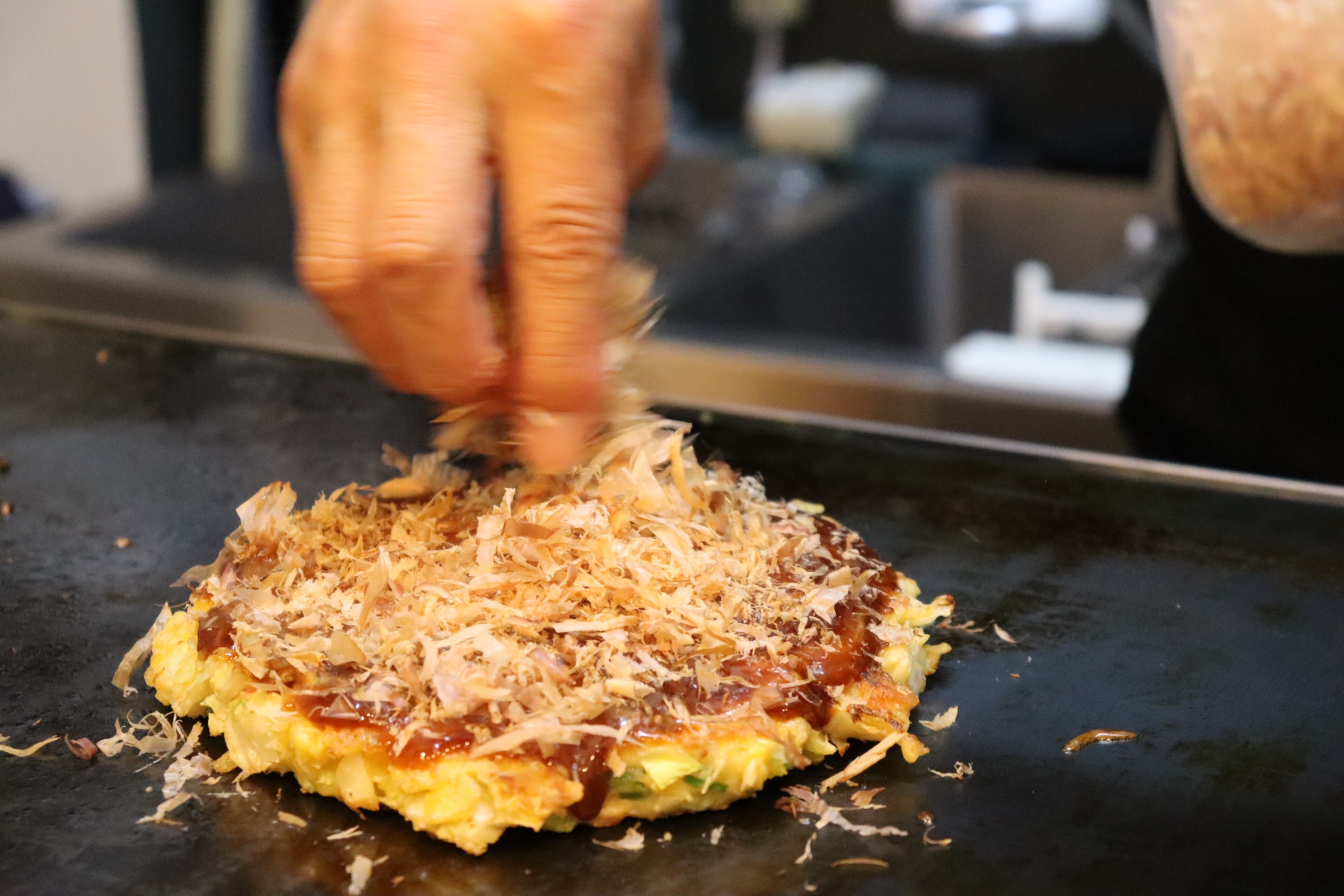 粉まるのお好み焼き